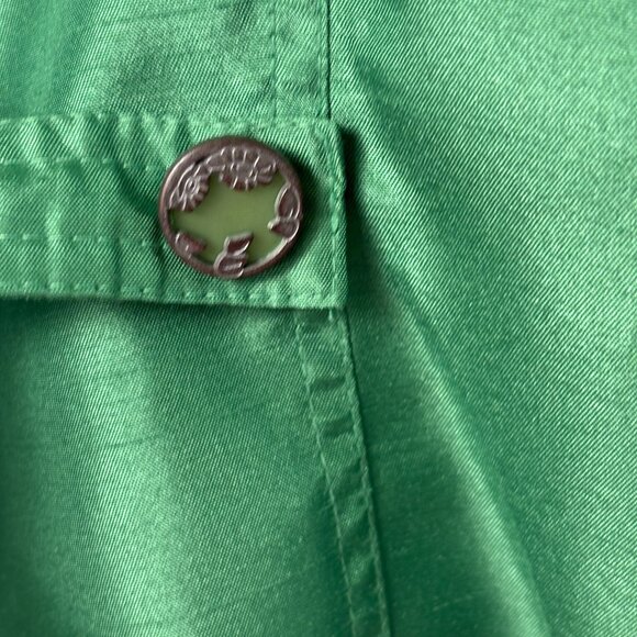 Susan Graver Jacket Size XL Green Shimmer Career Work Party Dressy - Picture 6 of 14